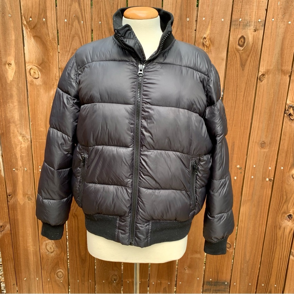 Gap Women's Quilted Puffer Jacket Black | Petite Size Large